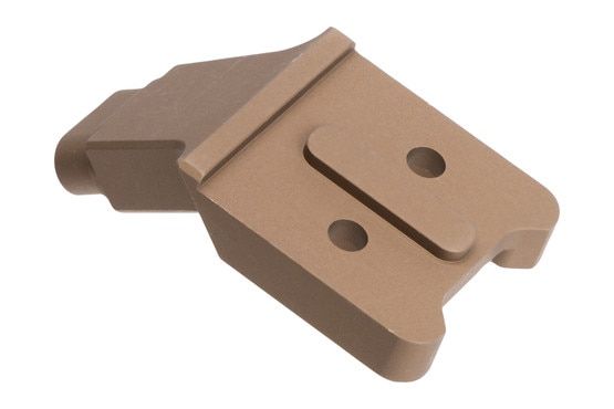 Anodized tan accessory mount for C1 mount.